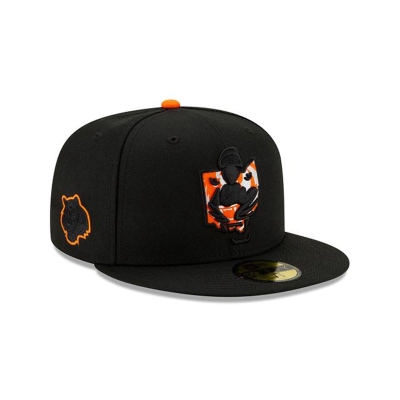 Cincinnati Bengals Gorra | New Era NFL State Logo Reflect 59fifty Fitted Cap Mexico - Negros